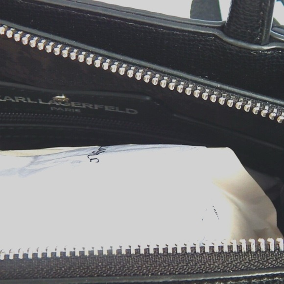 KARL LAGERFELD PARIS LOGO SATCHEL/SHOULDER BAG/CROSSBODY RETAIL $228 - Picture 5 of 9